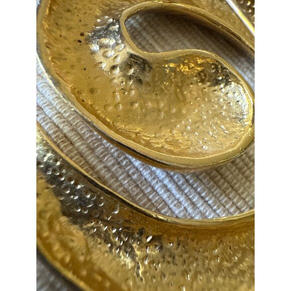 Vintage Gold-Tone Swirl Brooch PinCraft bor Collect - Picture 9 of 10